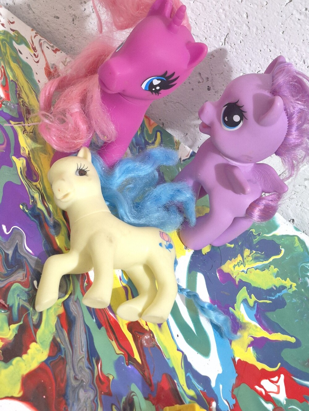 Classic Pink & Purple Pony Toy Set - Kids Toys